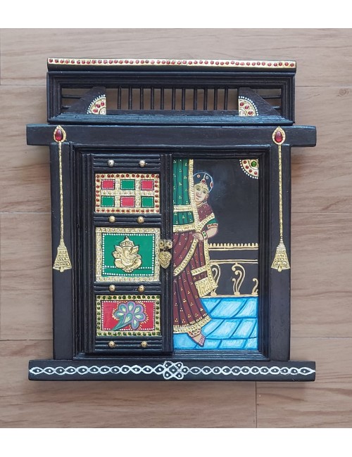 Traditional Door Small -  with Tanjore work 