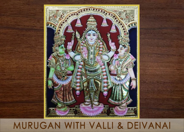Murugan with Valli and deivanai