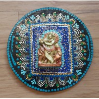 Mandala Wall plate with Krishna