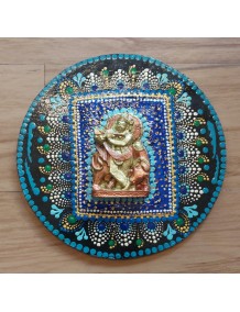 Mandala Wall plate with Krishna