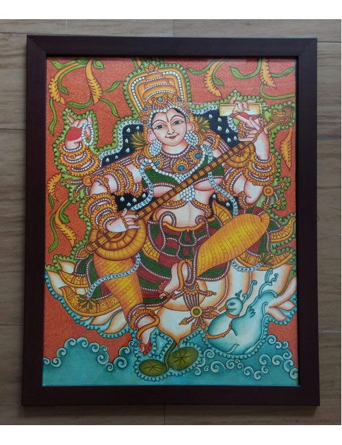 Kerala Mural - Saraswathy