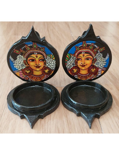 Kerala Mural Lamp Stand 2