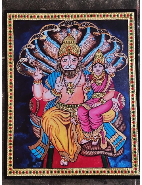 Print Tanjore Lakshmi Narasimmar