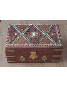Tanjore Wooden Jewel Box