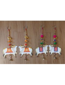 Hand painted Cow danglers-thoran (small)