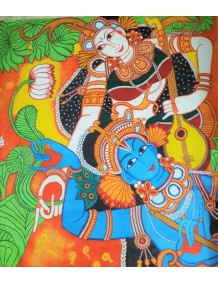 Kerala Mural - Radha Krishna 4