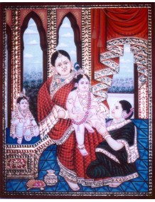 Krishna & Balarama with Yashoda