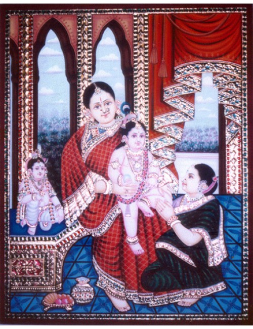 Krishna & Balarama with Yashoda