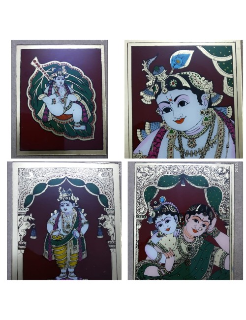 Glass painting-Krishna Theme 1