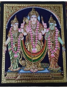 Standing Murugan with Valli and Deivanai 2