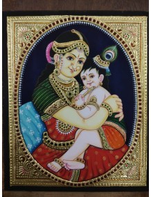 Yashoda with baby Krishna