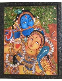Kerala Mural painting -Radha Krishna 1