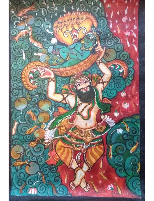 Kerala Mural - Vasudeva Krishna