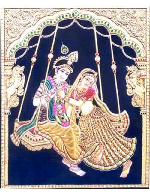  Krishna and Radha on swing 2