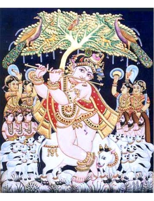 Krishna under tree-1-Venugopala