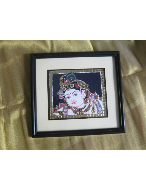 Face Krishna mounted frame