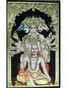 Raghavendra Swamy with Panchamukha Hanuman