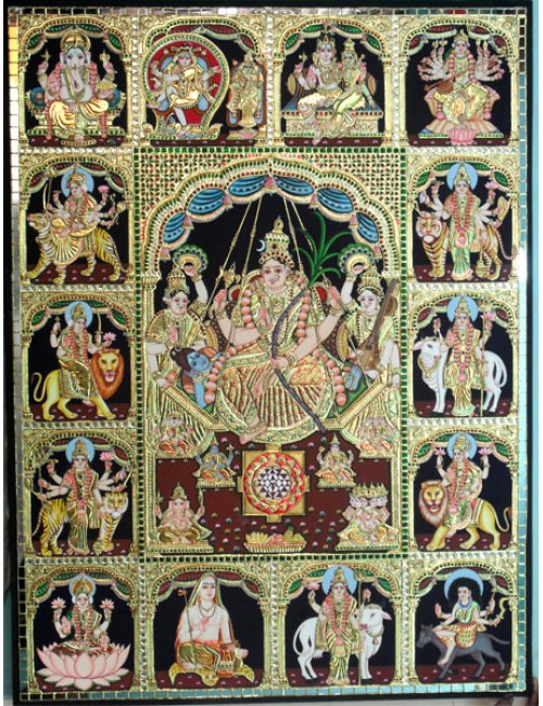 Rajarajeshwari multi god panel