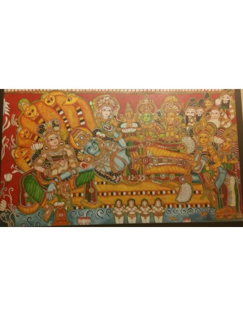 Kerala Mural  - Anantha Padmanabhaswamy