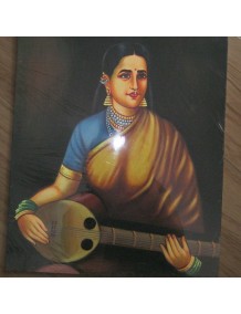 Ravi Varma - Lady with mandolin