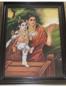 Ravi Varma - Yashodha Krishna- Tanjore