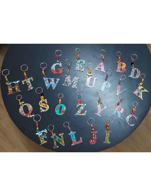 Painted Alphabet Keychains