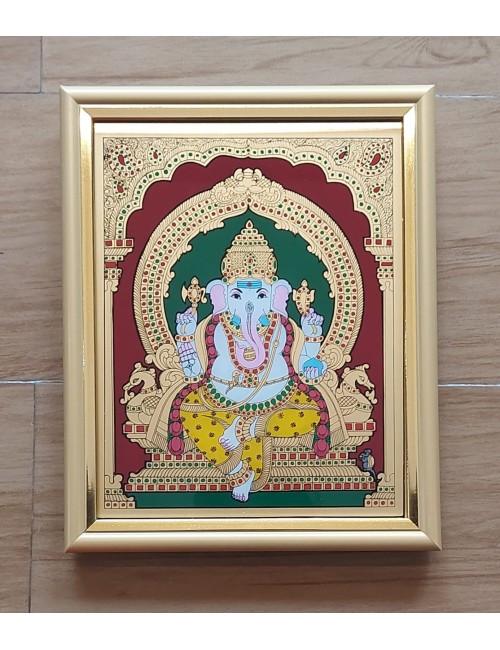 Glass painting- Ganesha
