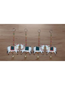 Hand painted Cow danglers-thoran (small)