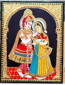 Krishna and Radha Standing pose 4