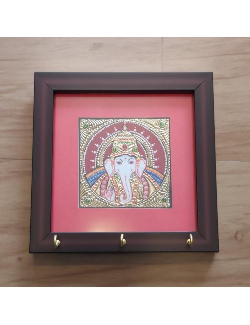 Keyholders -Tanjore-Mounted Frame-Ganesha
