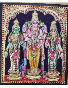 Standing Murugan with Valli and Deivanai 1